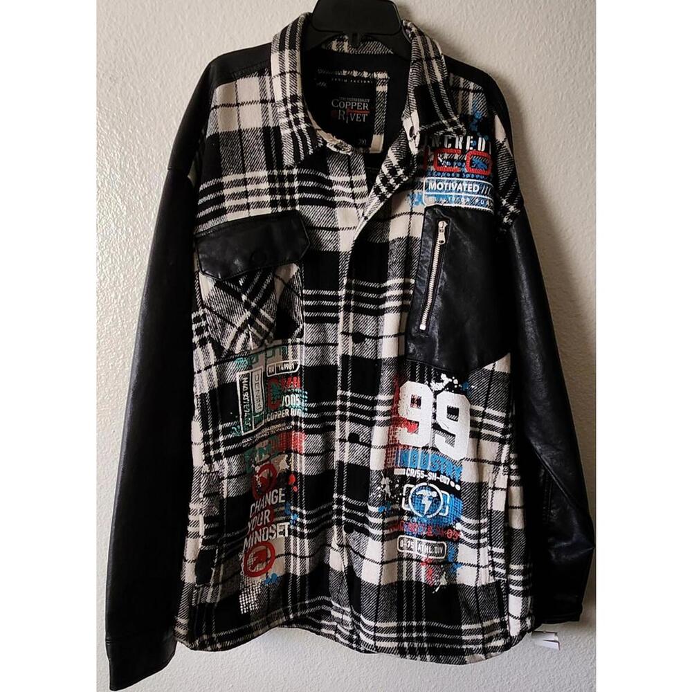 Copper Rivet Fashionable Men’s Jacket Size 2XL